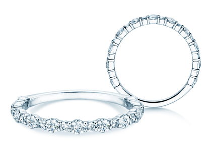 Verlovingsring Diamond Pulse in platina 950/- met diamanten 0,59ct G/SI