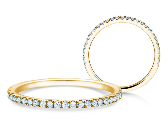 Verlovingsring Dusk in 9K witgoud met diamanten 0,25ct G/SI