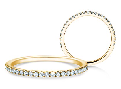 Verlovingsring Dusk in 14K geelgoud met diamanten 0,25ct G/SI