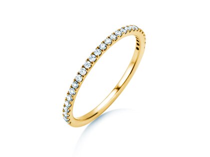 Verlovingsring Dusk in 9K geelgoud met diamanten 0,25ct G/SI