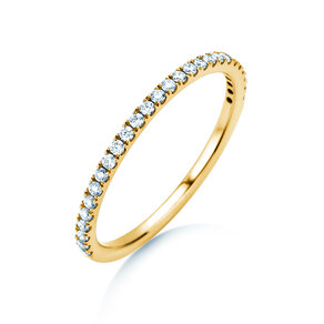 Verlovingsring Dusk in 9K geelgoud met diamanten 0,25ct G/SI