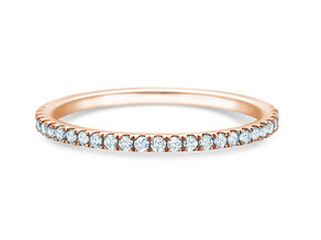 Verlovingsring Dusk in 9K roségoud met diamanten 0,25ct G/SI