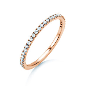 Verlovingsring Dusk in 9K roségoud met diamanten 0,25ct G/SI