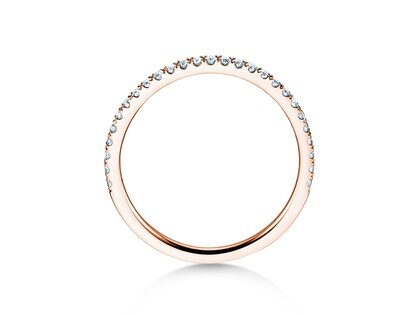 Verlovingsring Dusk in 9K roségoud met diamanten 0,25ct G/SI