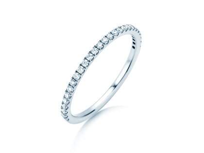 Verlovingsring Dusk in platina 950/- met diamanten 0,25ct G/SI