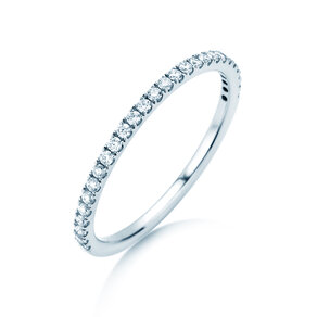 Verlovingsring Dusk in platina 950/- met diamanten 0,25ct G/SI