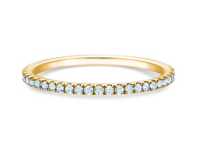 Verlovingsring Dusk in 9K geelgoud met diamanten 0,25ct G/SI