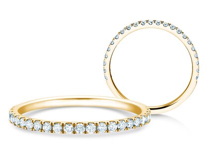 Verlovingsring Dusk in 14K geelgoud met diamanten 0,35ct G/SI