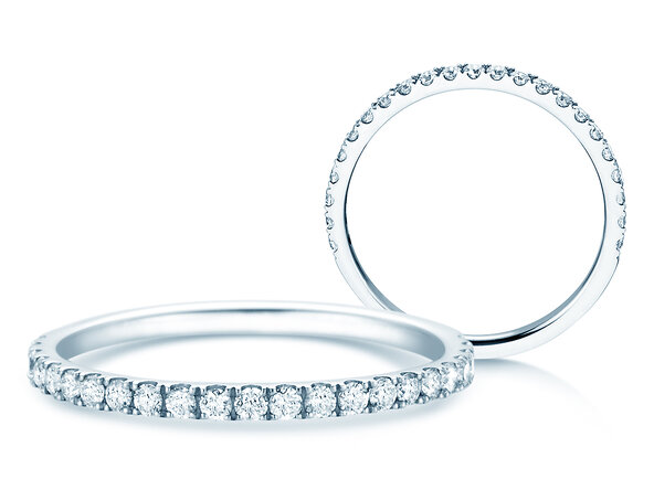 Verlovingsring Dusk in 14K witgoud met diamanten 0,35ct G/SI