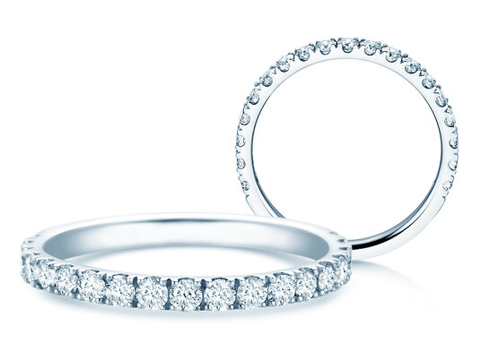 Verlovingsring Dusk in 14K witgoud met Lab-grown diamanten 0,55ct E/VS