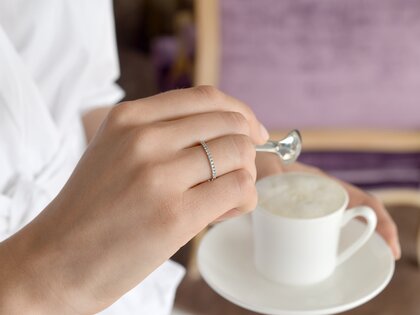 Verlovingsring Dusk in 14K witgoud met diamanten 0,35ct G/SI