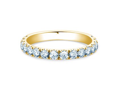 Verlovingsring Dusk in 9K geelgoud met diamanten 0,96ct G/SI