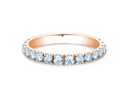 Verlovingsring Dusk in 9K roségoud met diamanten 0,96ct G/SI