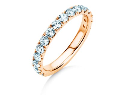 Verlovingsring Dusk in 9K roségoud met diamanten 0,96ct G/SI