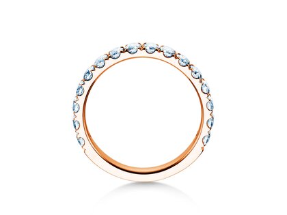 Verlovingsring Dusk in 9K roségoud met diamanten 0,96ct G/SI