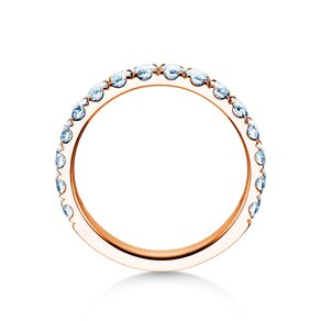 Verlovingsring Dusk in 9K roségoud met diamanten 0,96ct G/SI
