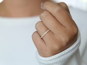 Verlovingsring Dusk in 14K geelgoud met diamanten 0,35ct G/SI