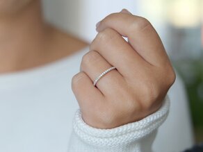 Verlovingsring Dusk in platina 950/- met diamanten 0,25ct G/SI