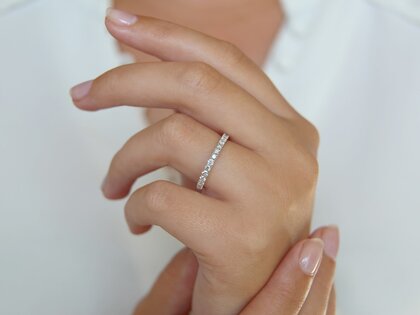 Verlovingsring Dusk in 14K witgoud met Lab-grown diamanten 0,55ct E/VS