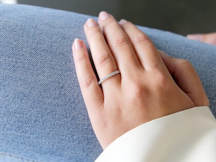 Verlovingsring Dusk in 14K witgoud met Lab-grown diamanten 0,55ct E/VS