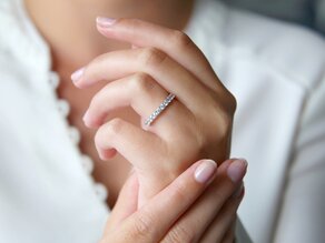 Verlovingsring Dusk in 14K witgoud met diamanten 0,96ct G/SI