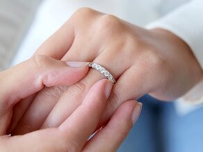 Verlovingsring Dusk in 18K witgoud met Lab-grown diamanten 1,40ct E/VS