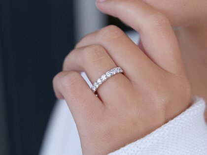 Verlovingsring Dusk in 18K witgoud met Lab-grown diamanten 1,40ct E/VS