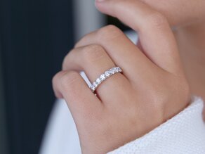 Verlovingsring Dusk in 18K witgoud met Lab-grown diamanten 1,40ct E/VS
