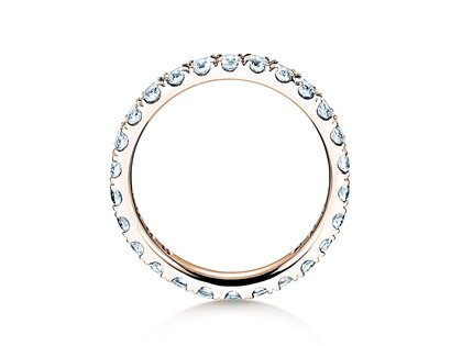 Verlovingsring Dusk in 9K roségoud met diamanten 1,17ct G/SI
