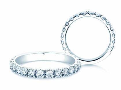 Verlovingsring Dusk in 14K witgoud met diamanten 0,96ct G/SI