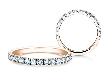 Verlovingsring Dusk in 14K roségoud met diamanten 0,55ct