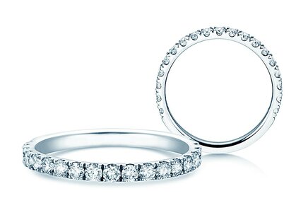 Verlovingsring Dusk in platina 950/- met diamanten 0,55ct