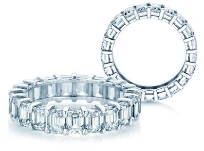 Verlovingsring Emerald Cut Eternity Lab-grown diamant