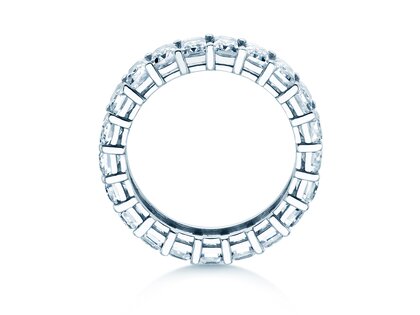 Verlovingsring Emerald Cut Eternity in 9K witgoud met Lab-grown diamanten 2,00ct E/VS