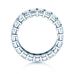 Verlovingsring Emerald Cut Eternity in 9K witgoud met Lab-grown diamanten 2,00ct E/VS