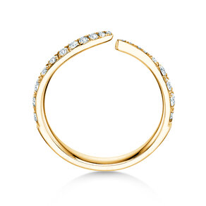 Verlovingsring Flow Pavé in 14K geelgoud met diamanten 0,51ct G/SI