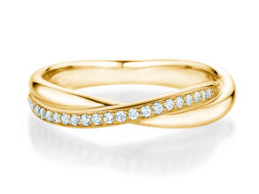 Verlovingsring Forever Us Diamonds in 18K geelgoud met diamanten 0,20ct G/SI