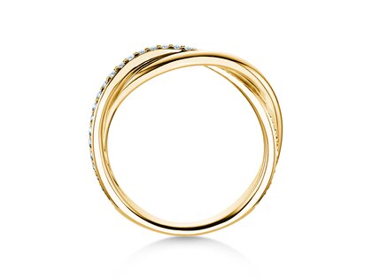 Verlovingsring Forever Us Diamonds in 18K geelgoud met diamanten 0,20ct G/SI