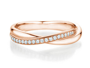 Verlovingsring Forever Us Diamonds in 18K roségoud met diamanten 0,20ct G/SI