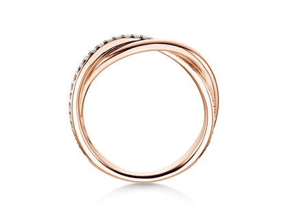 Verlovingsring Forever Us Diamonds in 18K roségoud met diamanten 0,20ct G/SI