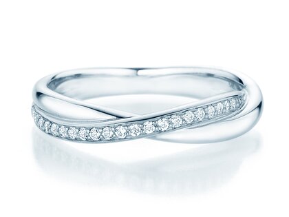 Verlovingsring Forever Us Diamonds in 14K witgoud met diamanten 0,20ct G/SI
