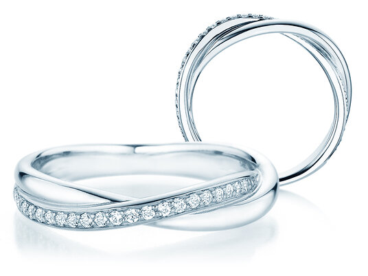 Verlovingsring Forever Us Diamonds in 14K witgoud met diamanten 0,20ct G/SI