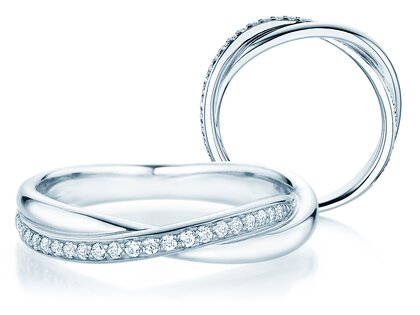 Verlovingsring Forever Us Diamonds in 14K witgoud met diamanten 0,20ct G/SI