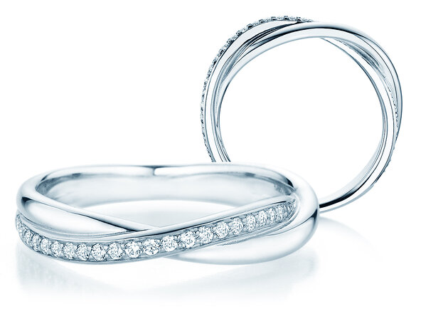 Verlovingsring Forever Us Diamonds in 14K witgoud met diamanten 0,20ct G/SI