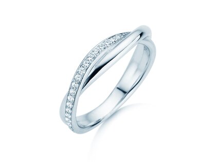 Verlovingsring Forever Us Diamonds in 14K witgoud met diamanten 0,20ct G/SI
