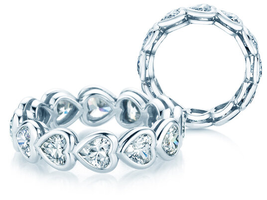 Verlovingsring Full of Hearts in 9K witgoud met Lab-grown diamanten 1,28ct E/VS