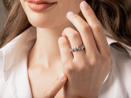 Verlovingsring Full of Hearts in 14K witgoud met Lab-grown diamanten 3,00ct E/VS