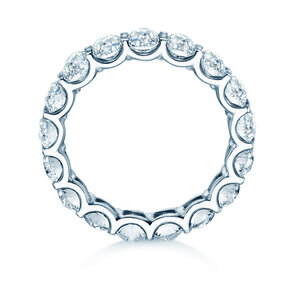 Verlovingsring Oval Cut Infinity in 14K witgoud met Lab-grown diamanten 1,84ct E/VS
