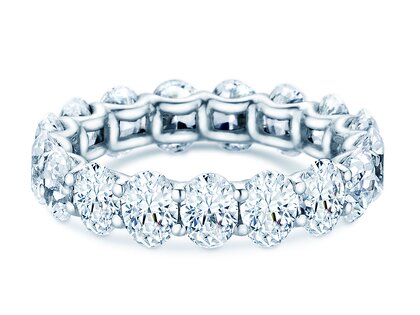 Verlovingsring Oval Cut Infinity in 14K witgoud met Lab-grown diamanten 1,84ct E/VS