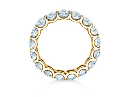 Verlovingsring Oval Cut Infinity in 9K geelgoud met Lab-grown diamanten 1,84ct E/VS
